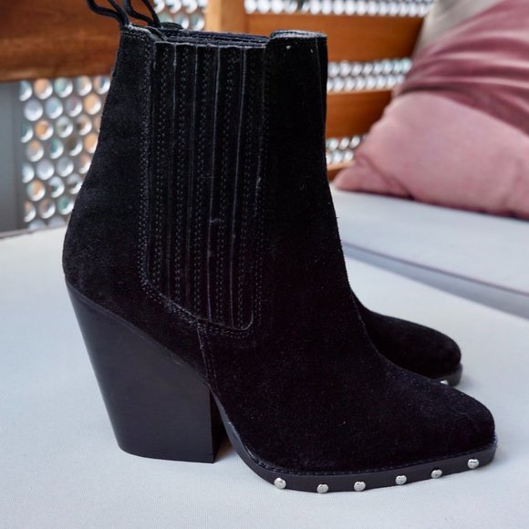 NEW ASOS Design Relative Suede Western Booties Size 5 - Picture 1 of 9